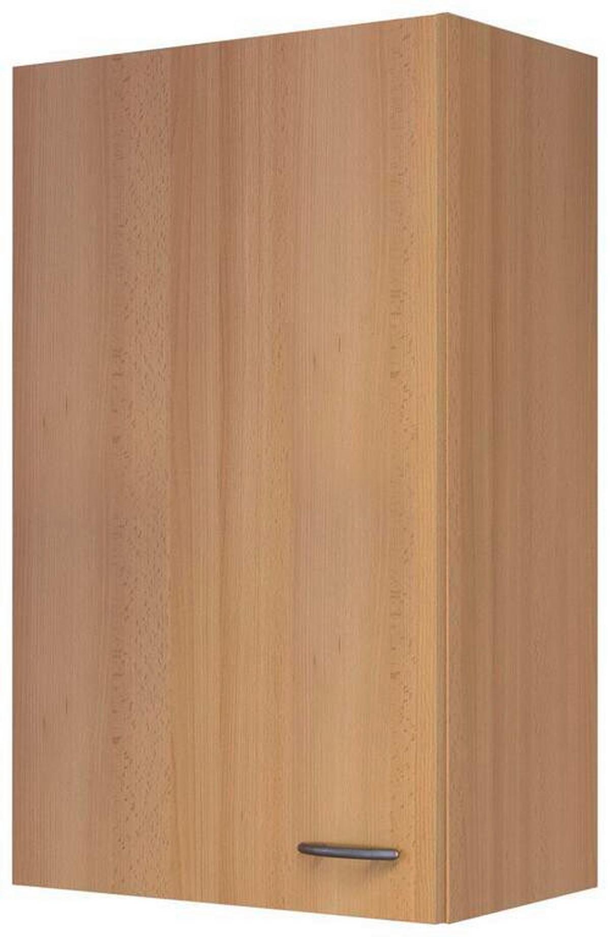 Küchenoberschrank Nano 50 cm Buche Dekor 1 Drehtür - Buchefarben, MODERN, Holzwerkstoff (50/89/32cm) - FlexWell
