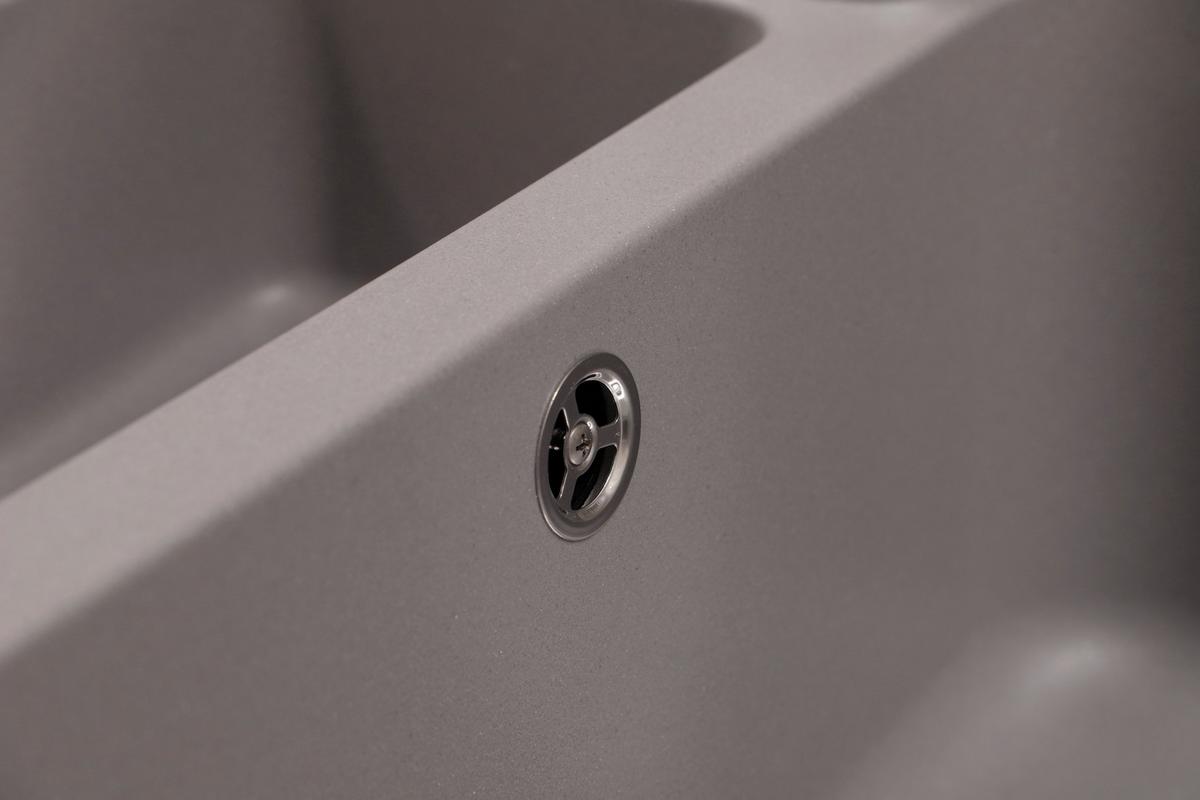 Spüle Austin Grau B: 100 cm - Grau, Design, Stein (100/20/50cm) - Respekta