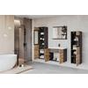 Badezimmer Madrit Kastanieeichefarben B: 120,4cm - Kastanieneichefarben/Anthrazit, LIFESTYLE, Glas/Keramik (120,4/131,5/34,5cm) - P & B