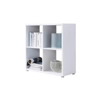 Raumteiler Nizza B: 72cm Weiß - Silberfarben/Weiß, MODERN, Holzwerkstoff (72/74/33cm) - MID.YOU