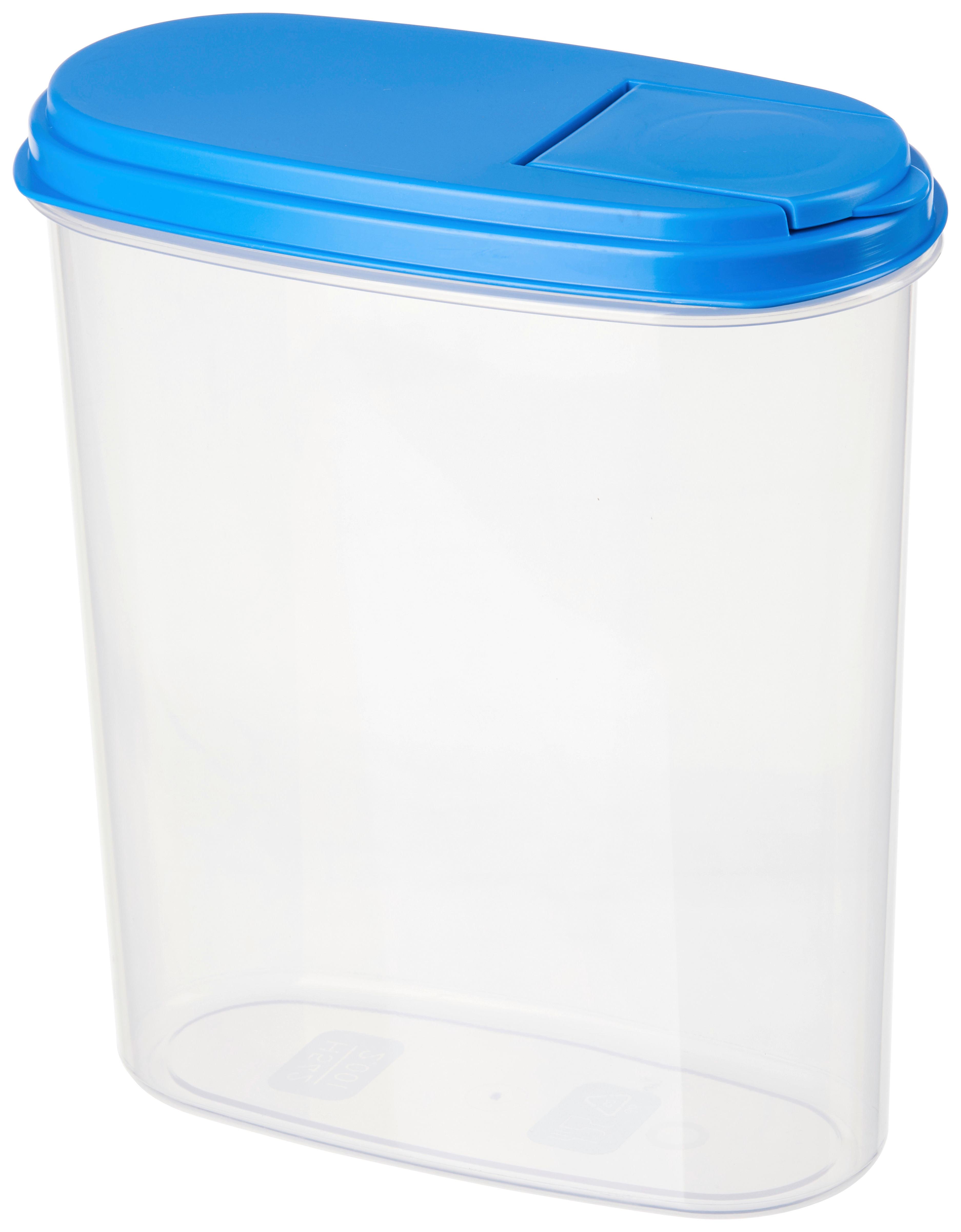 Schüttdose Anton Ca. 2 L Mit Klappöffnung - Klar, KONVENTIONELL, Kunststoff (18,5/9,5/21cm)