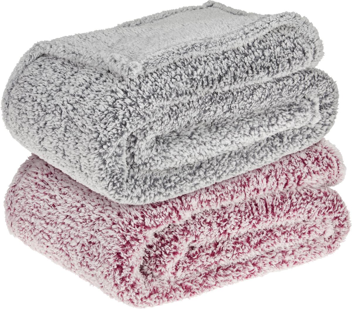 Kuscheldecke Carlotta - Anthrazit, MODERN, Textil (150/200cm) - Luca Bessoni