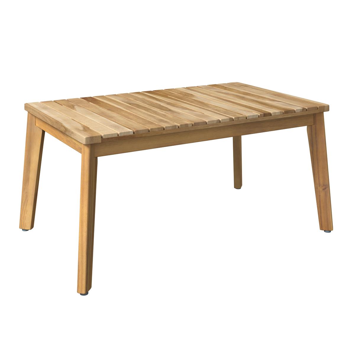 Loungegarnitur Geo - Grau/Akaziefarben, MODERN, Holz (90/43/55cm) - Beldano