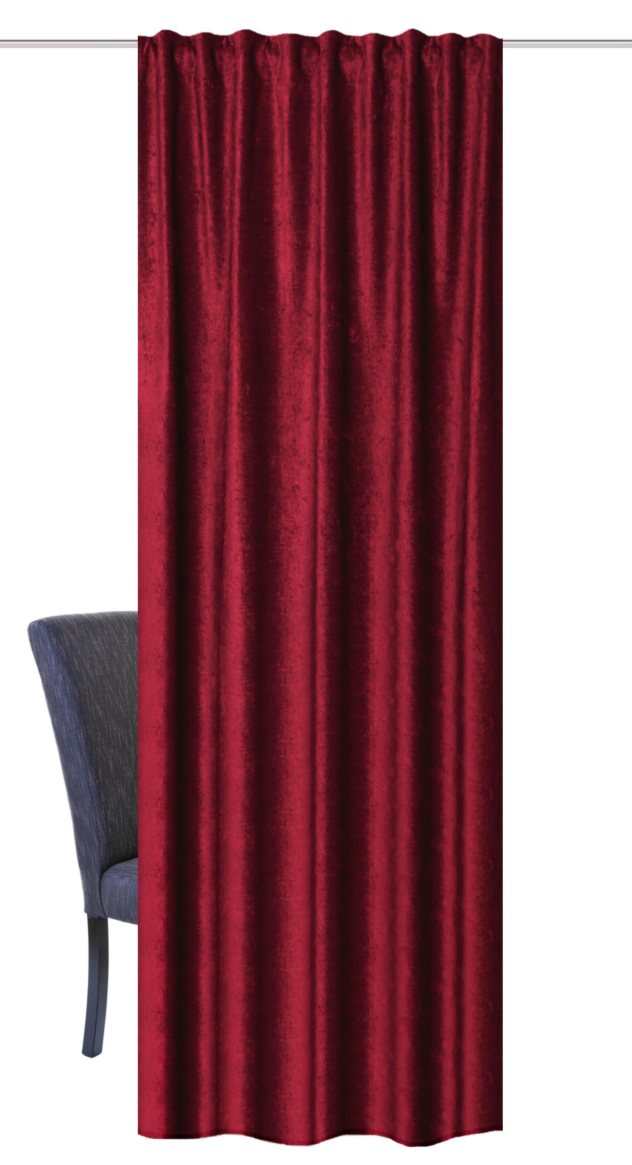 Fertigvorhang Thermo - Bordeaux, Basics, Textil (135/245cm)