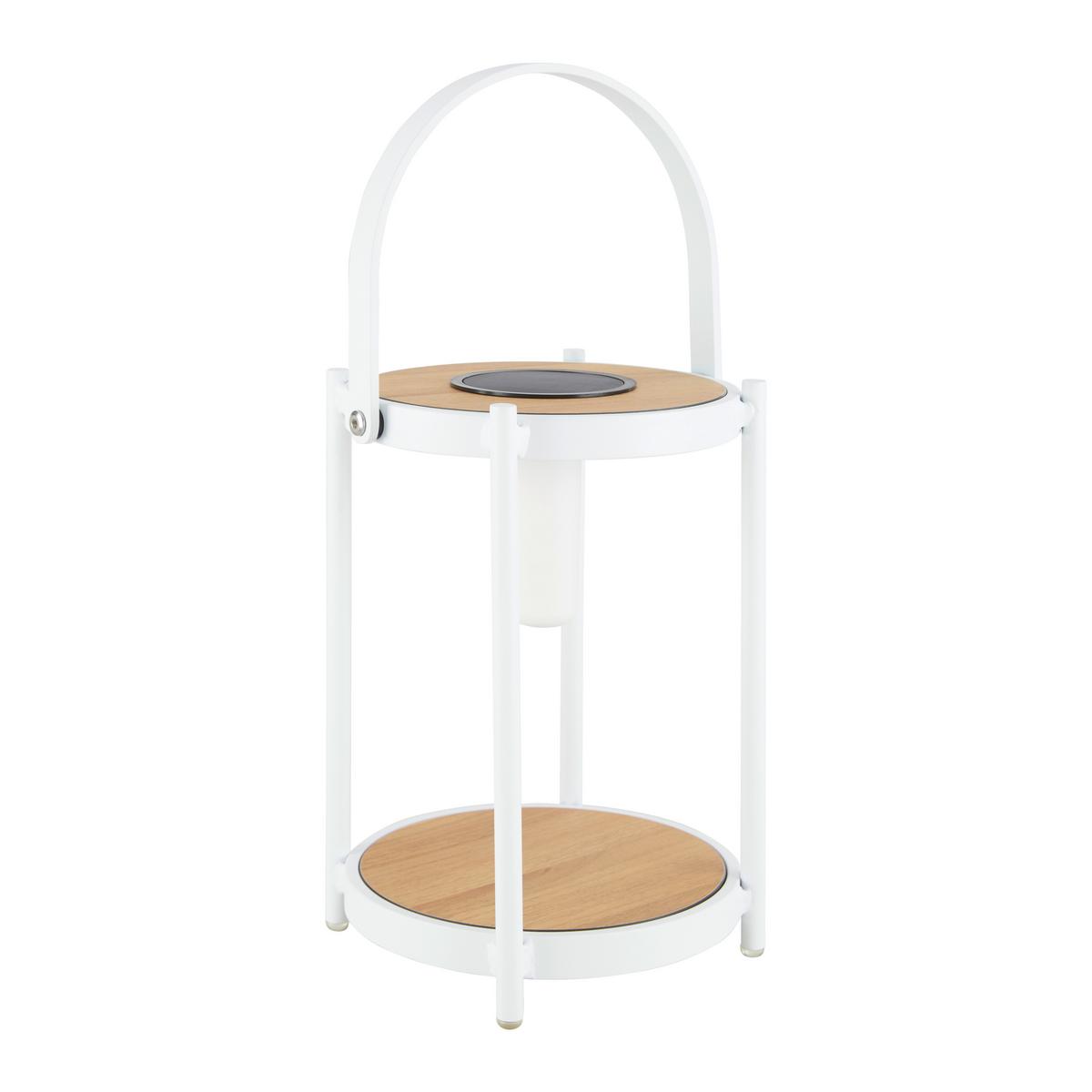 Solárne svietidlo PIOLA biele - biela, Modern, kov/plast (20/29/20cm) - Bessagi Garden