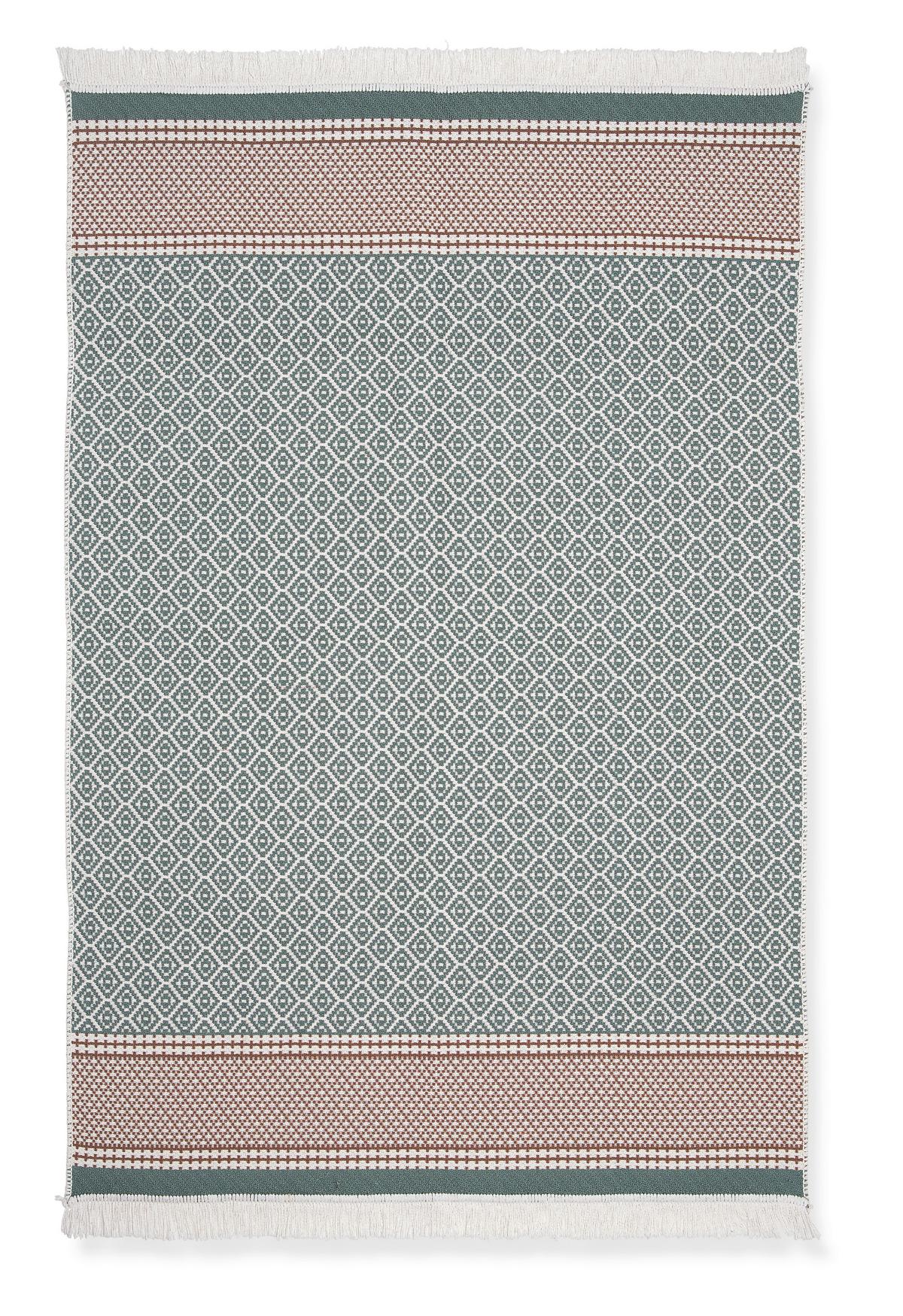 RUČNĚ TKANÝ KOBEREC Azteca 2, 120/170cm, zelená - zelená, Moderní, textil (120/170cm) - Mömax