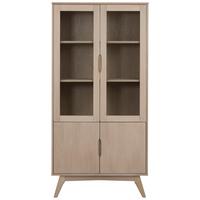 VITRINE MARTE - Eichefarben, MODERN, Glas/Holz (94/192/40cm) - MID.YOU