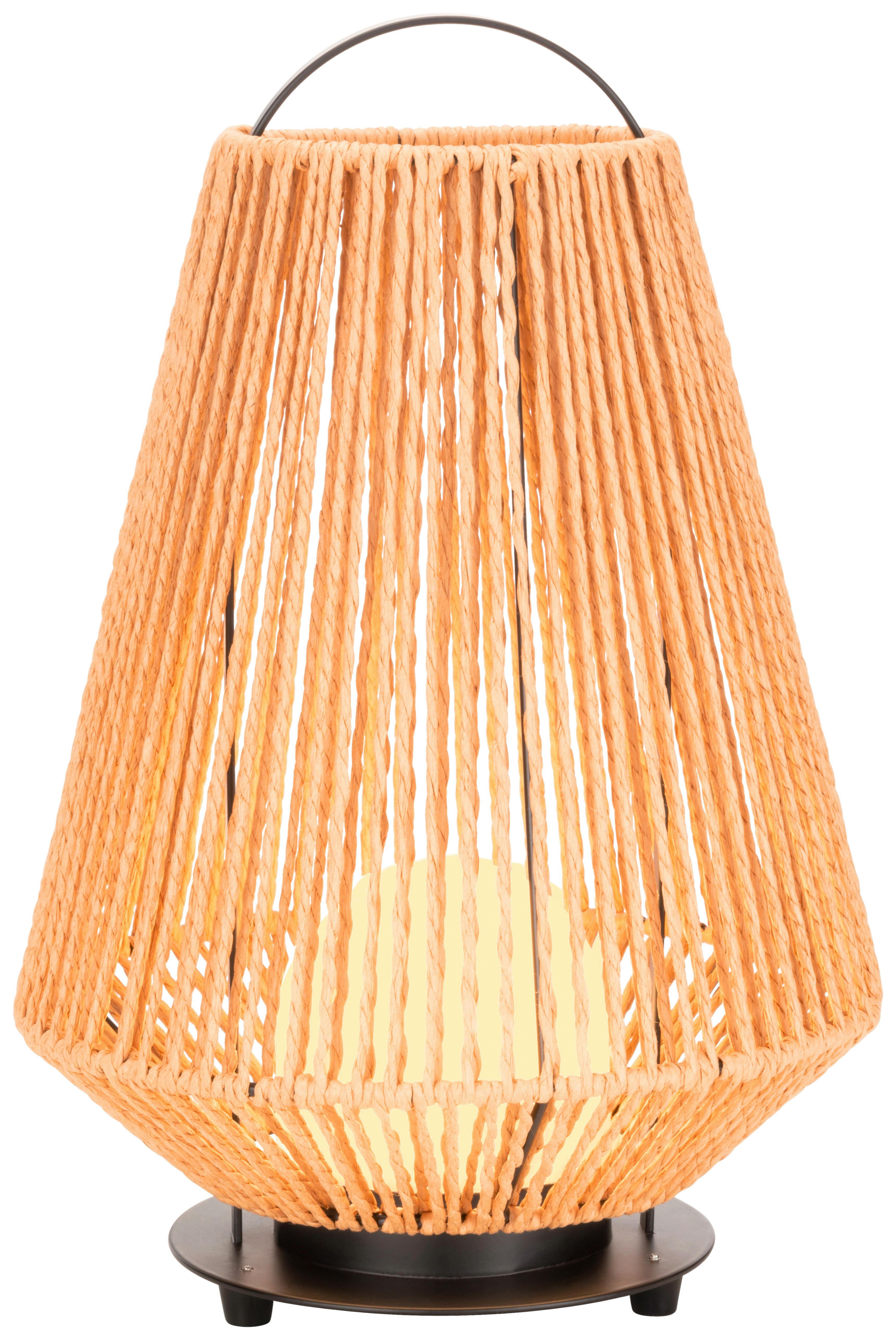 VONKAJŠIE LED SVIETIDLO NEWI - hnedá, Modern, kov/prírodné materiály (20/35cm) - Modern Living