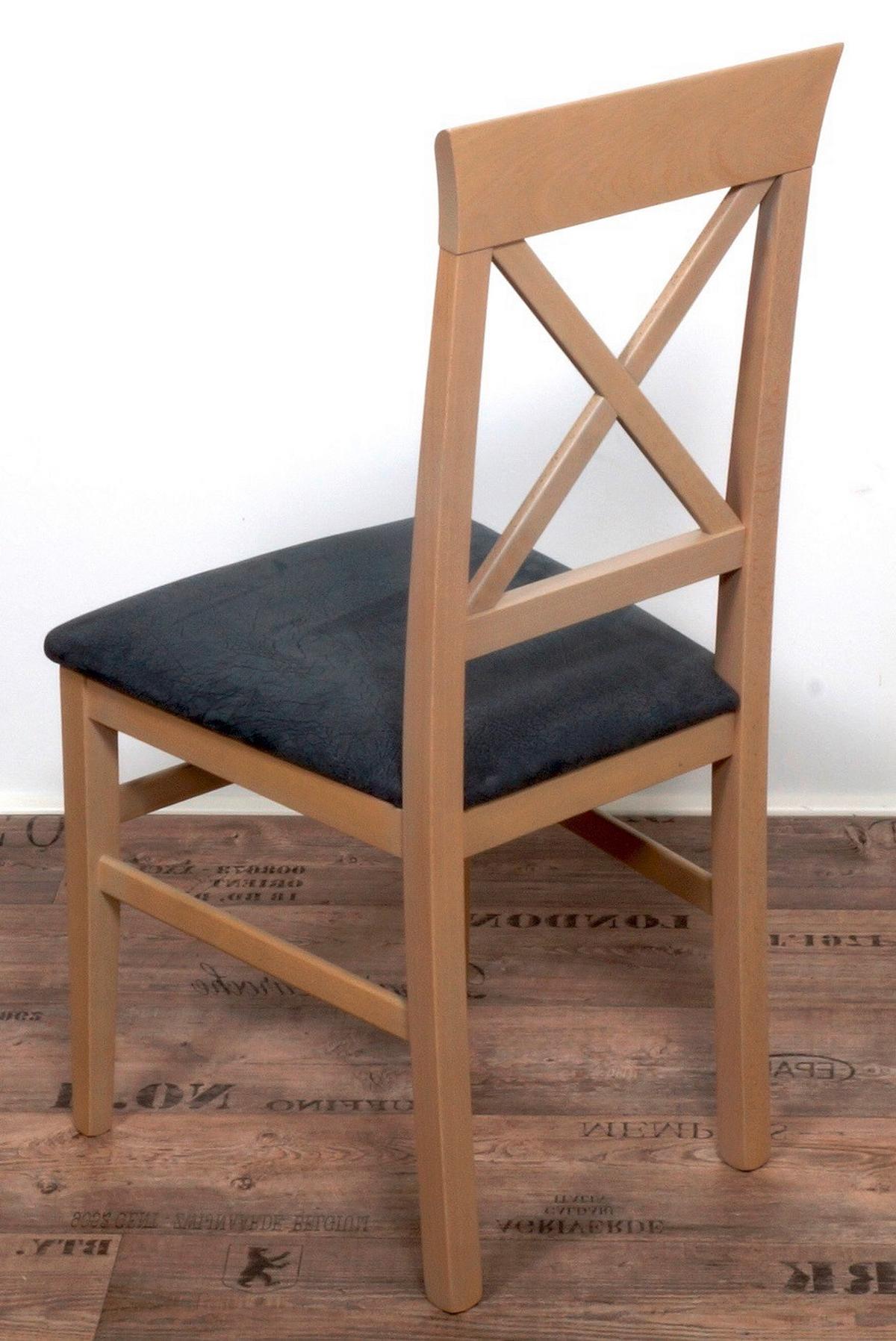 Stuhl-set Madrano Grau/s. Eiche B: 44 Cm - Grau/Sonoma Eiche, KONVENTIONELL, Holz/Textil (44/93/46cm) - MID.YOU