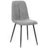 Stuhl Lago Grau Lago - Schwarz/Grau, MODERN, Holz/Textil (47/87/58cm) - P & B