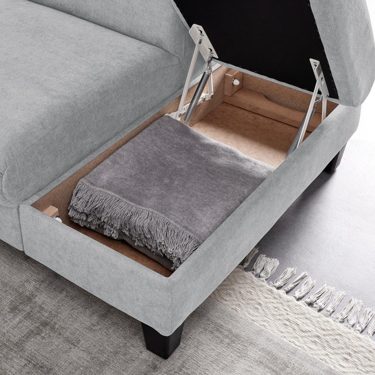 Sedacia súprava Malibu svetlosivá - svetlosivá, Modern, drevo/textil (249/88/207cm) - Bessagi Home