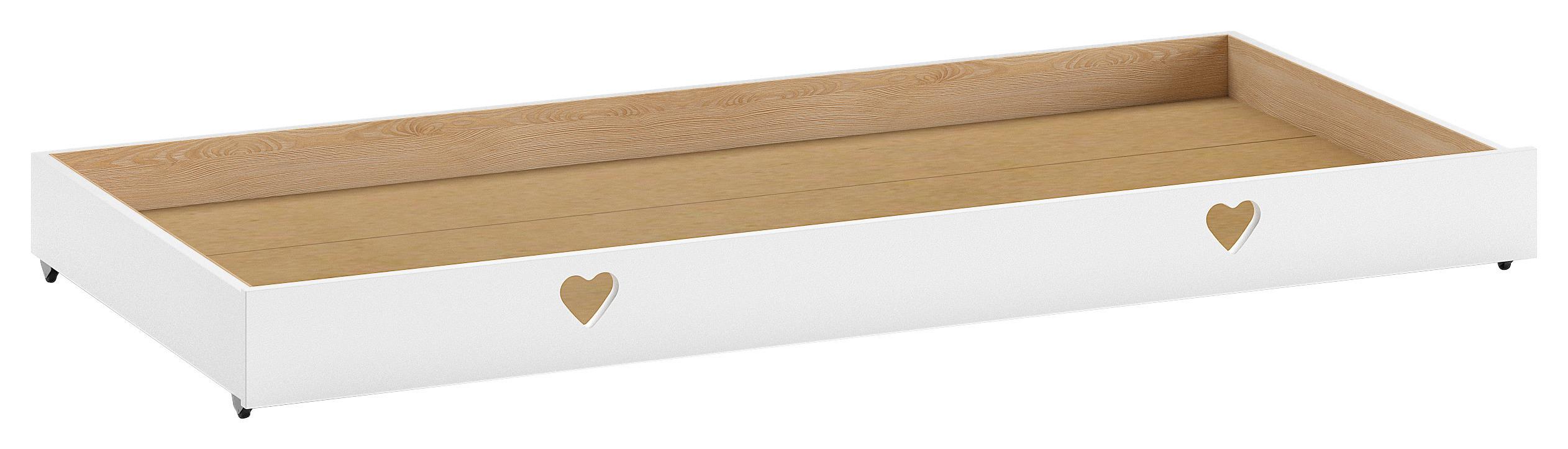 Schubkasteneinsatz Amori B: 196 cm Weiß - Weiß, Natur, Holzwerkstoff (196/19,4/93,9cm) - MID.YOU