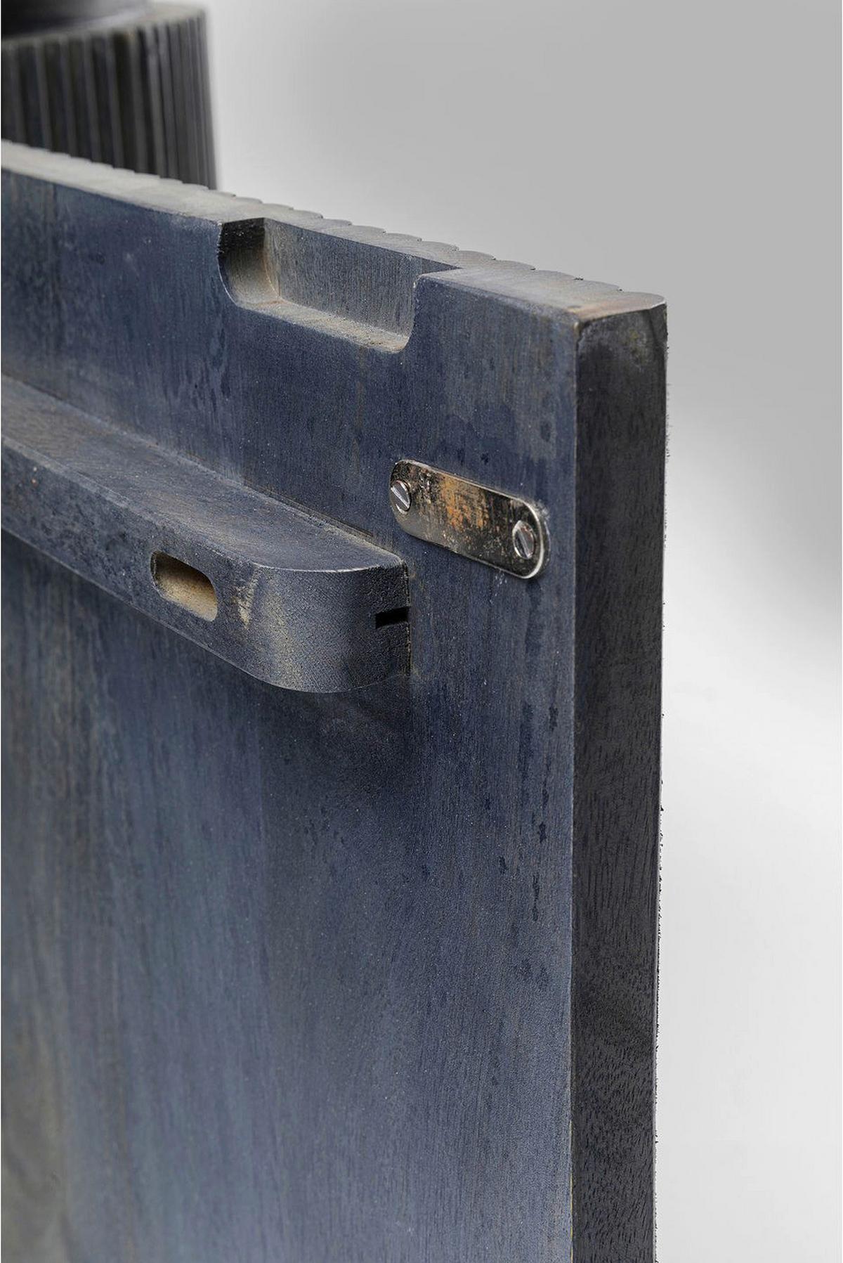 Sideboard 160 Cm Mangoholz Anthrazit Marmor/weiß - Anthrazit/Schwarz, Trend, Holz/Holzwerkstoff (160/75/45cm) - Kare-Design