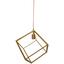 Závesná Lampa Squere - bronzová, Romantický / Vidiecky, kov (30/30/45cm) - Modern Living Závesná Lampa Squere - bronzová, Romantický / Vidiecky, kov (30/30/45cm) - Modern Living