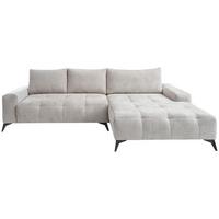 Ecksofa mit Schlaffunktion & Bettkasten Mauro Hellgrau - Hellgrau, Trend, Textil (290/175cm) - Luca Bessoni