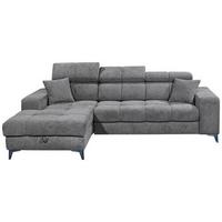 Ecksofa Sydney Anthrazit S: 172/268 cm - Anthrazit/Schwarz, KONVENTIONELL, Textil (172/268cm) - MID.YOU
