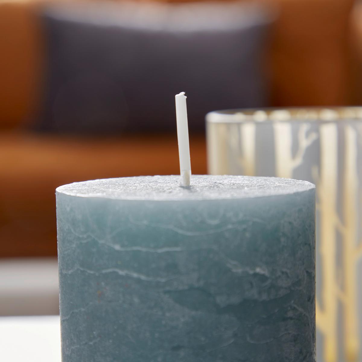 Stumpenkerze Saphira Grün, D/H: 6,8/9 cm - Grün, Basics (6,8/9cm) - Ondega