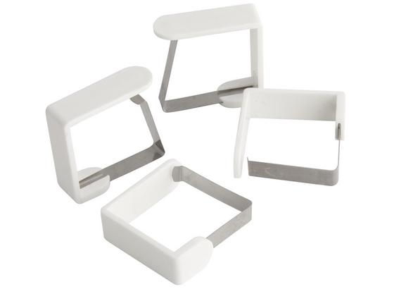 Terítő Csipesz Probus - fehér/nemesacél színű, konvencionális, fém (4.5/4.3/1.6cm) Terítő Csipesz Probus - fehér/nemesacél színű, konvencionális, fém (4.5/4.3/1.6cm)