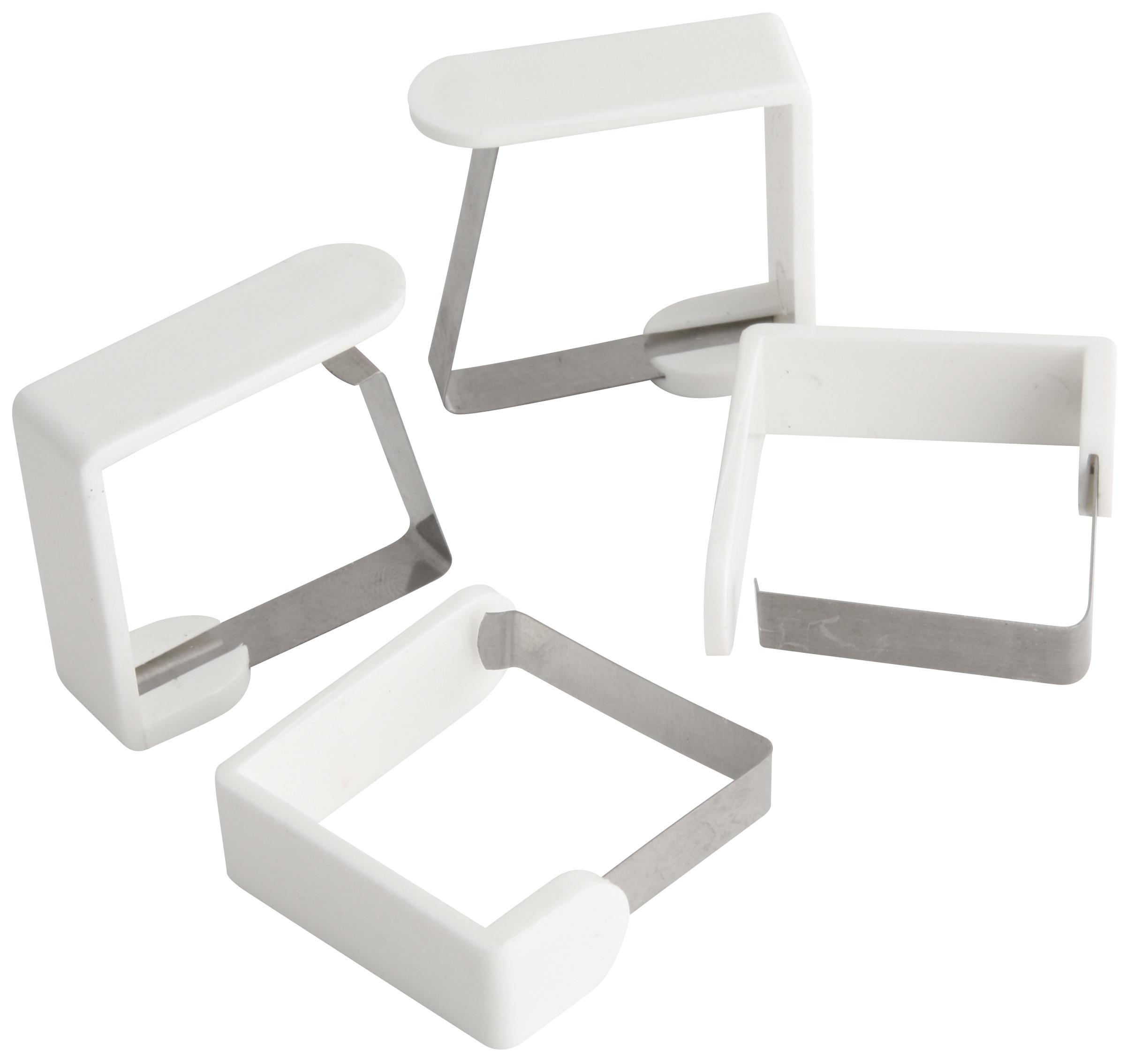 Terítő Csipesz Probus - Nemesacél/Fehér, konvencionális, Fém (4.5/4.3/1.6cm)