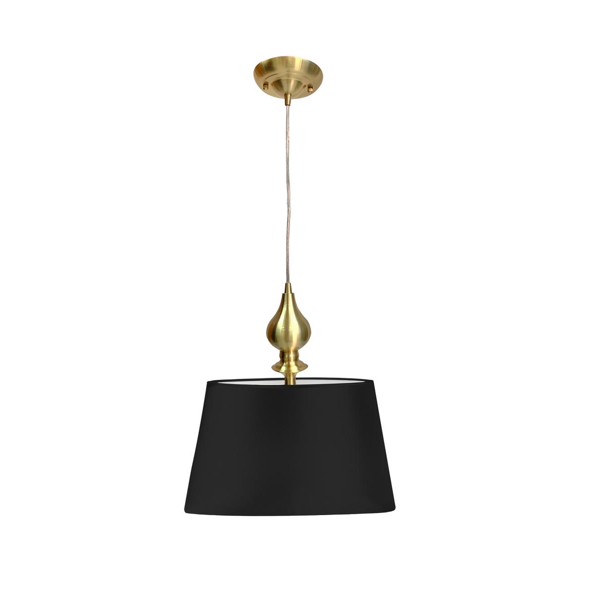 Pendelleuchte 31-09241 Prima Gold - Goldfarben/Schwarz, KONVENTIONELL, Kunststoff/Metall (35/35/120cm)