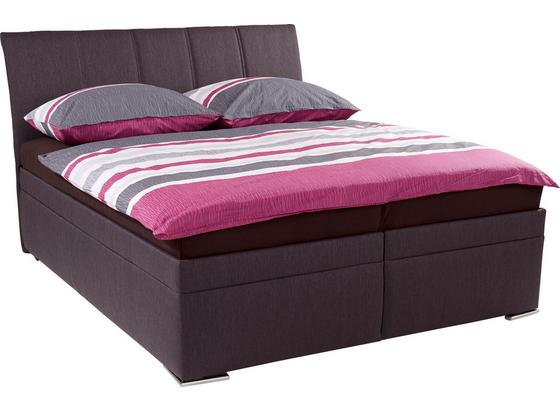 Postel Boxspring Perugia - šedá, Konvenční, textilie (188/119/225cm) Postel Boxspring Perugia - šedá, Konvenční, textilie (188/119/225cm)