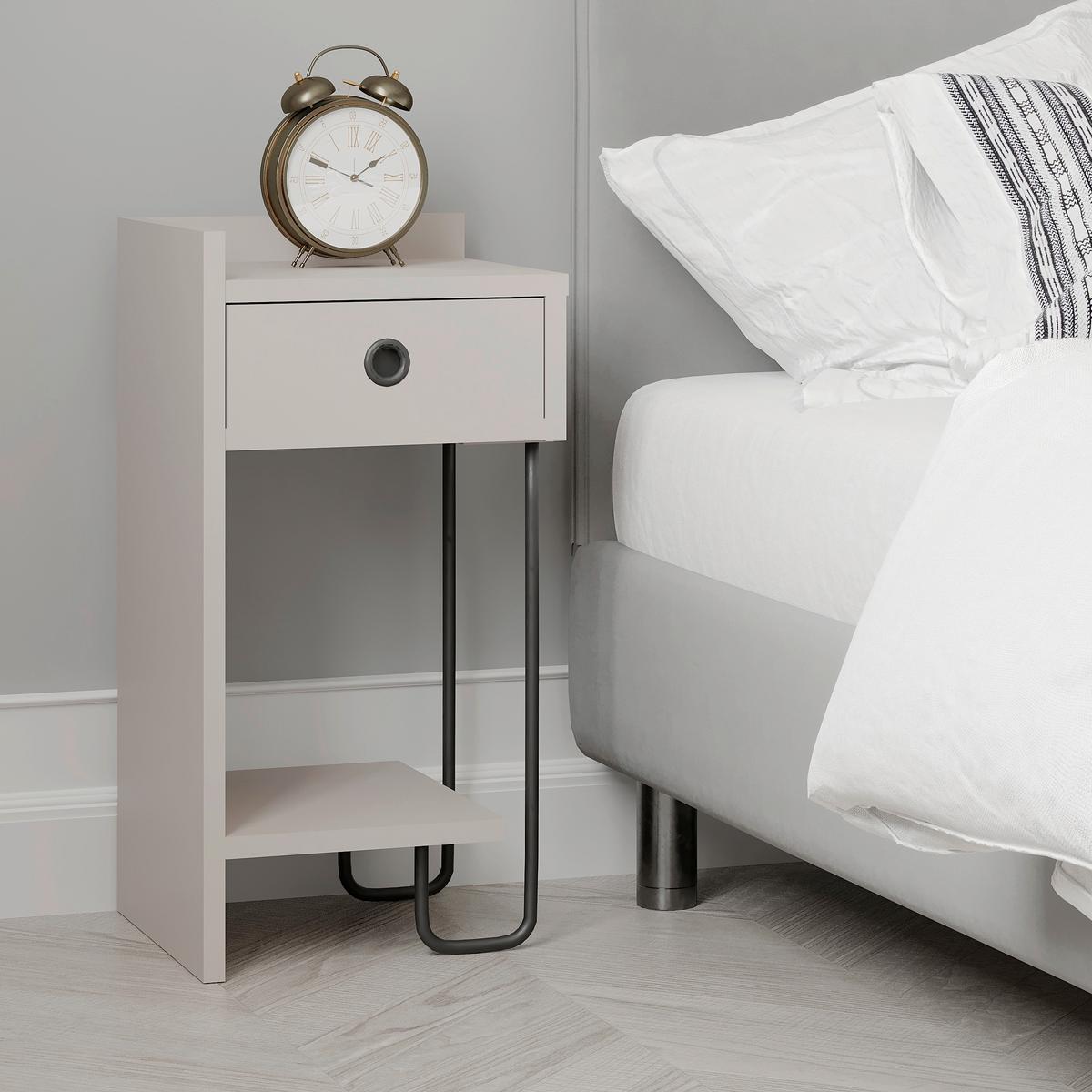 Kindernachtkästchen Sirius Mokka/schwarz B: 32 Cm - Mokka, Design, Holzwerkstoff (32/61/30cm) - Livetastic