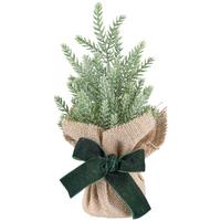 KUNSTPFLANZE KONIFERENBÄUMCHEN - Schwarz/Naturfarben, Basics, Kunststoff/Textil (21cm)