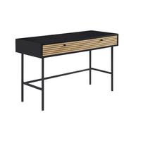 Schreibtisch Schwarz/Eichefarben L: 120cm - Eichefarben/Schwarz, Design, Holz/Holzwerkstoff (120/50/75cm) - Livetastic