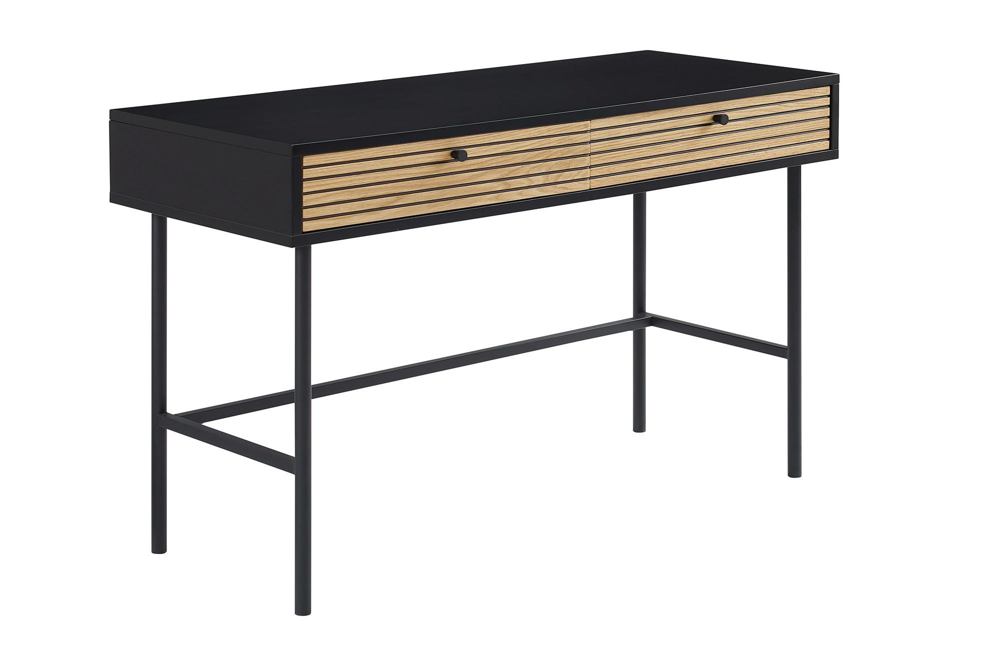 Schreibtisch Schwarz/eichefarben L: 120cm