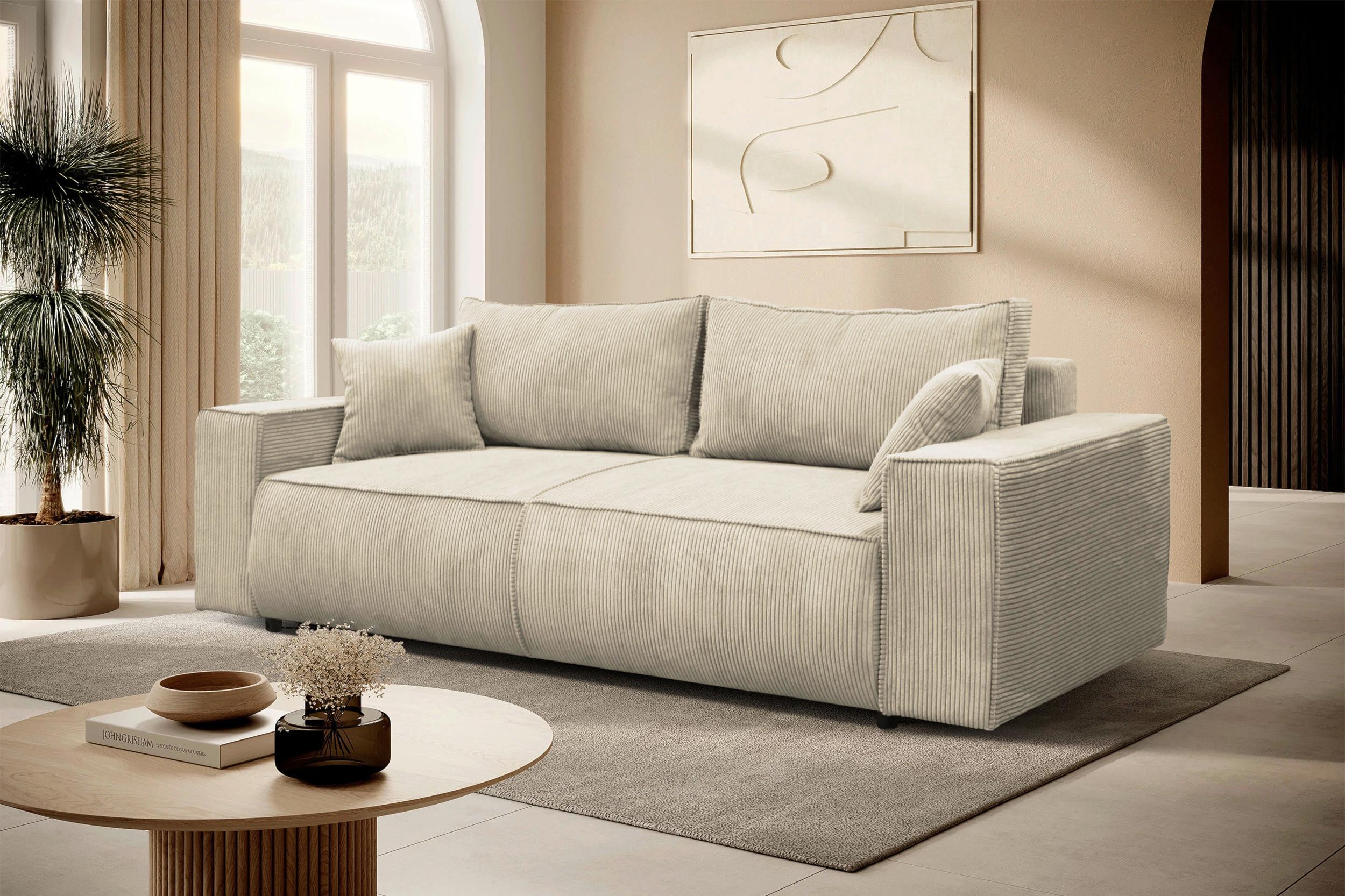 Schlafsofa Loft Beige B: 255cm