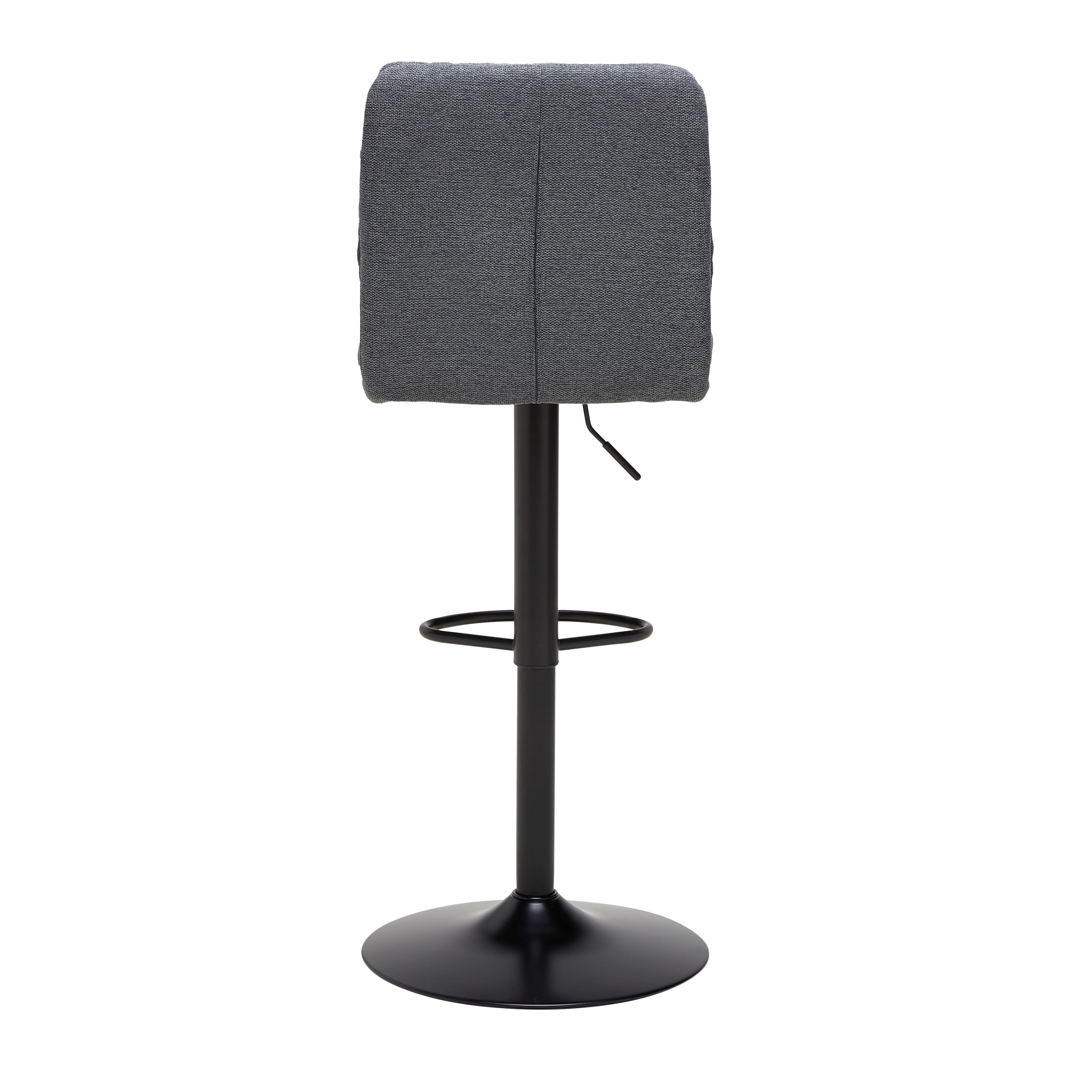 Barová stolička JONA - čierna, Modern, kov/drevo (42/98-120/53cm) - Mömax