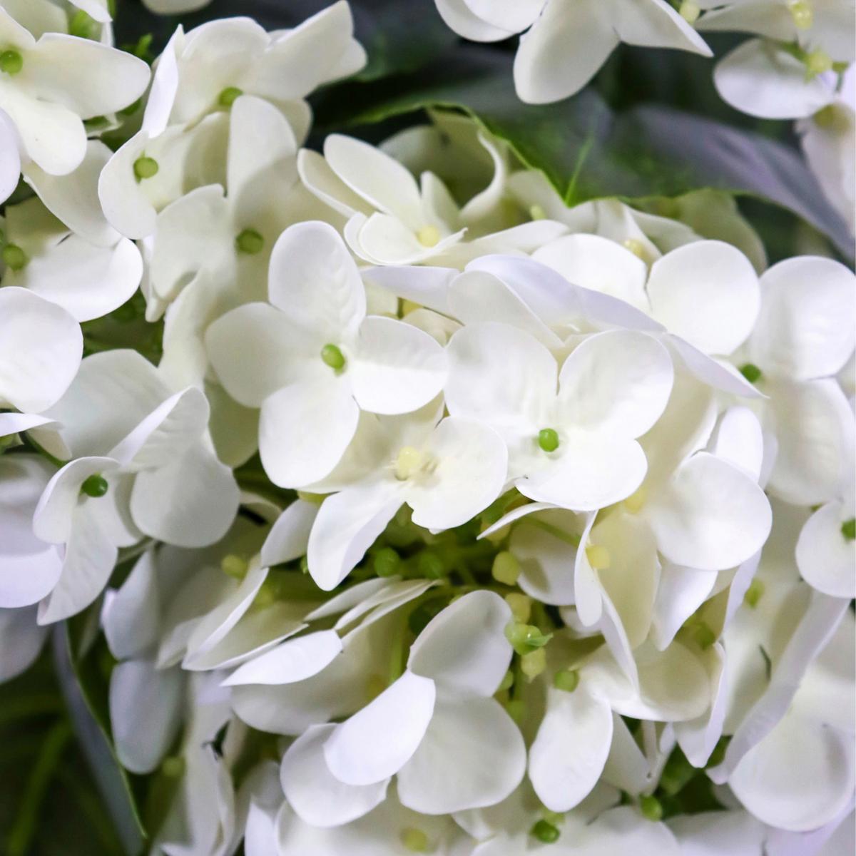 Kunstpflanze Grün/weiß B: 30 Cm - Schwarz/Weiß, MODERN, Kunststoff (30/52/30cm) - MID.YOU