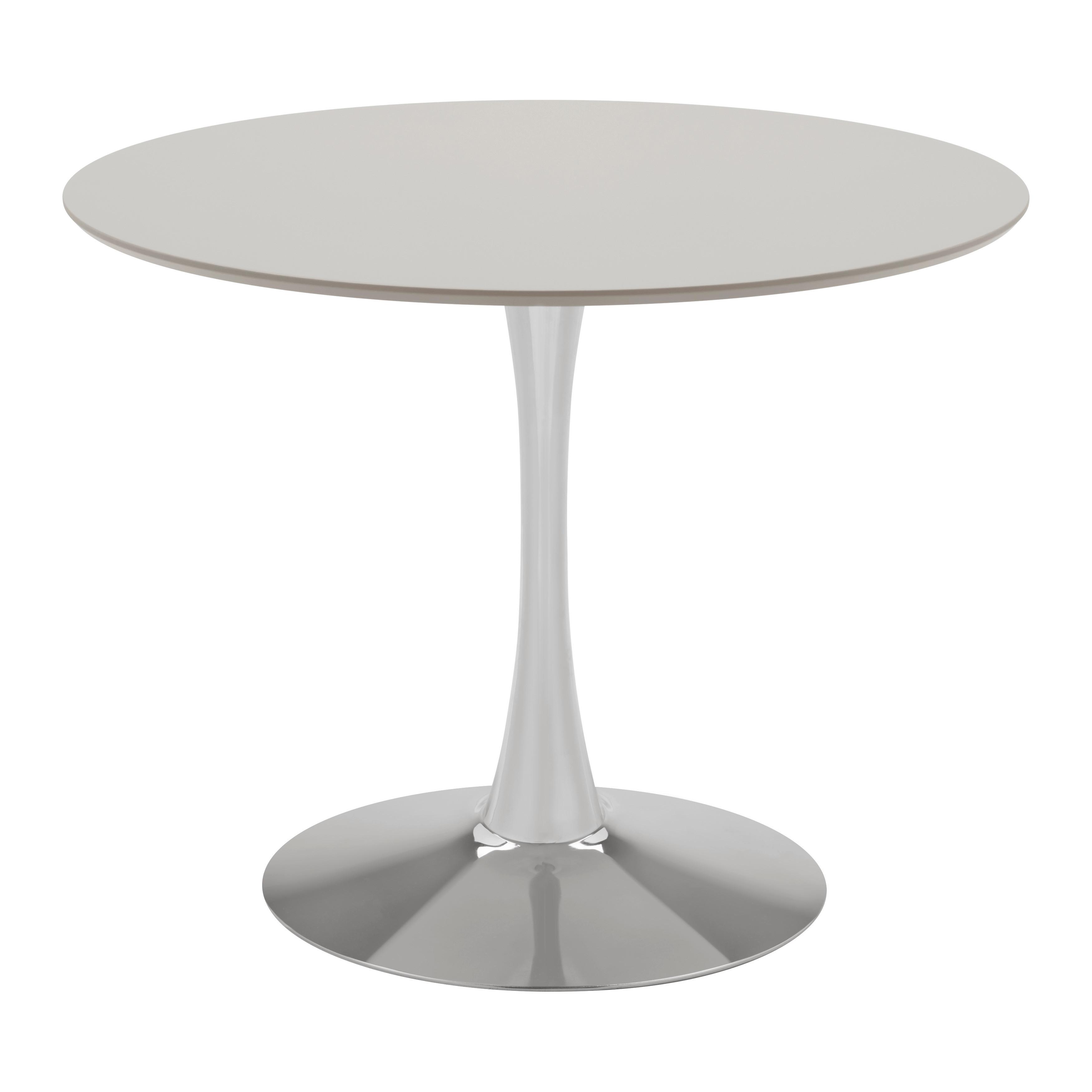 JÍDELNÍ STŮL CAITLYN - barvy chromu, Design, kov/dřevo (100/75/100cm) - Mömax