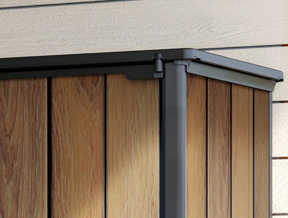 ÚLOŽNÝ BOX SHED - barvy vlašských ořechů, Moderní, plast (140/170,4/73,6cm) - Ambia Garden