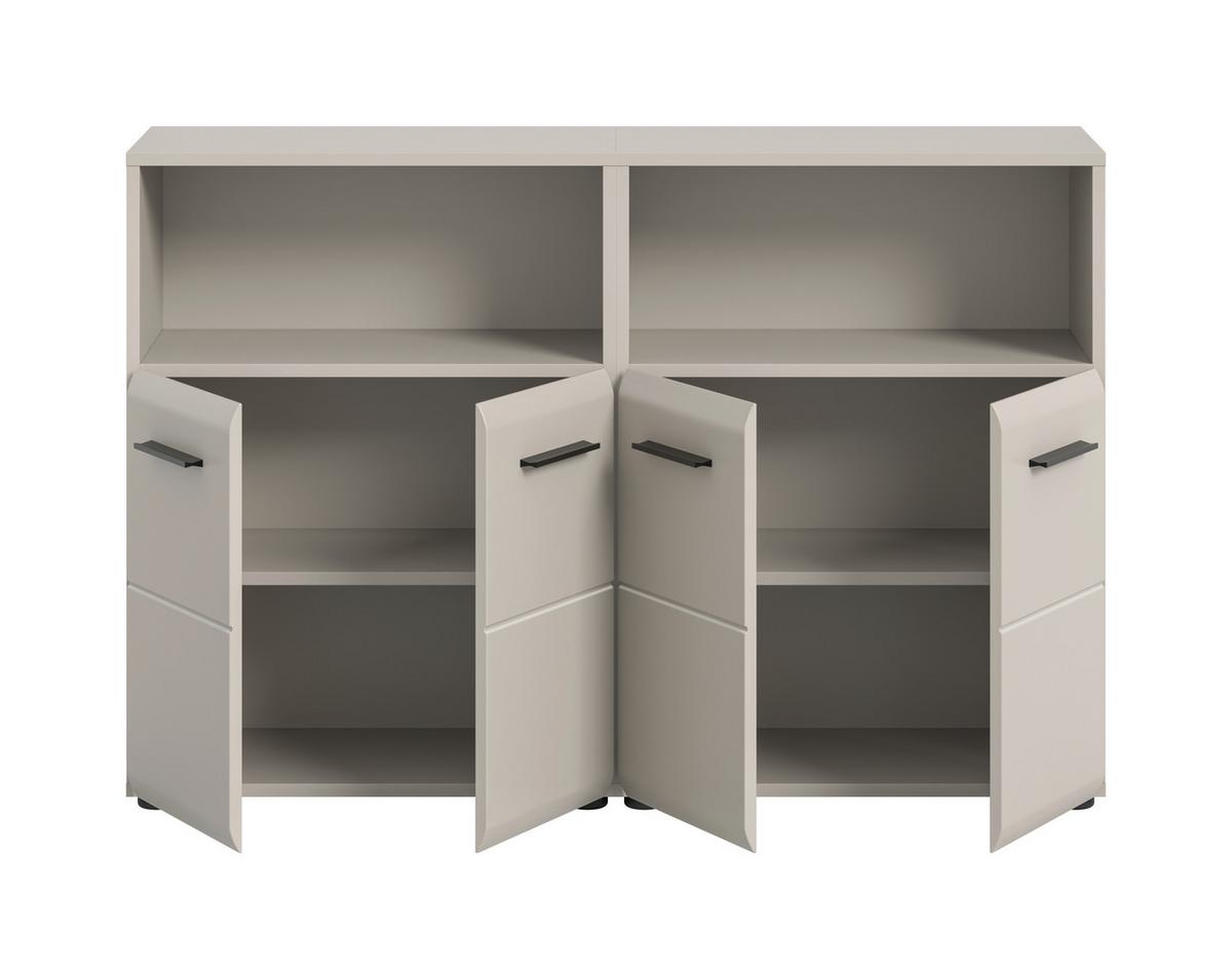 Badezimmer Ice Kaschmir B: 120cm - Kaschmir/Schwarz, Trend, Holzwerkstoff (120cm) - MID.YOU