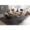 Stuhl Sarander - Eichefarben/Cappuccino, Natur, Holz/Textil (58/88/67cm) - MID.YOU