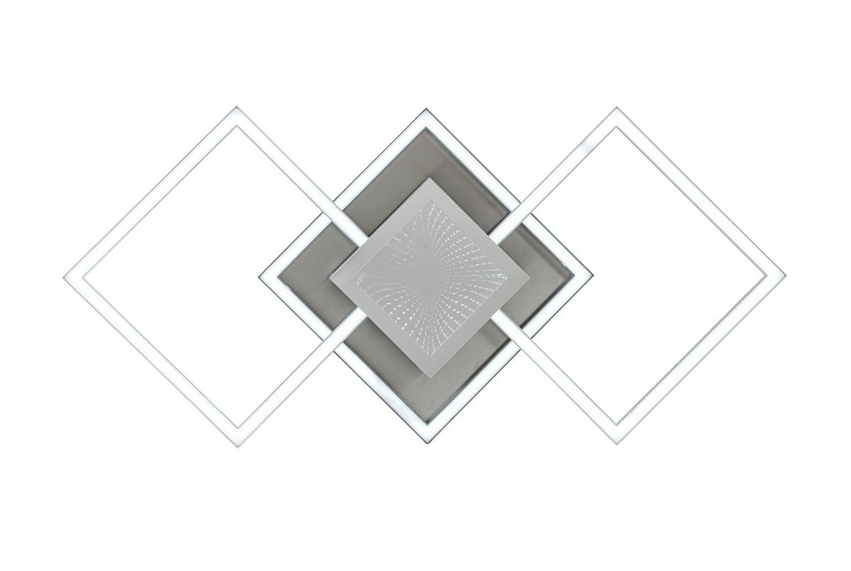 Led-deckenleuchte Tiziana - Chromfarben/Silberfarben, MODERN, Kunststoff/Metall (75cm) - Luca Bessoni