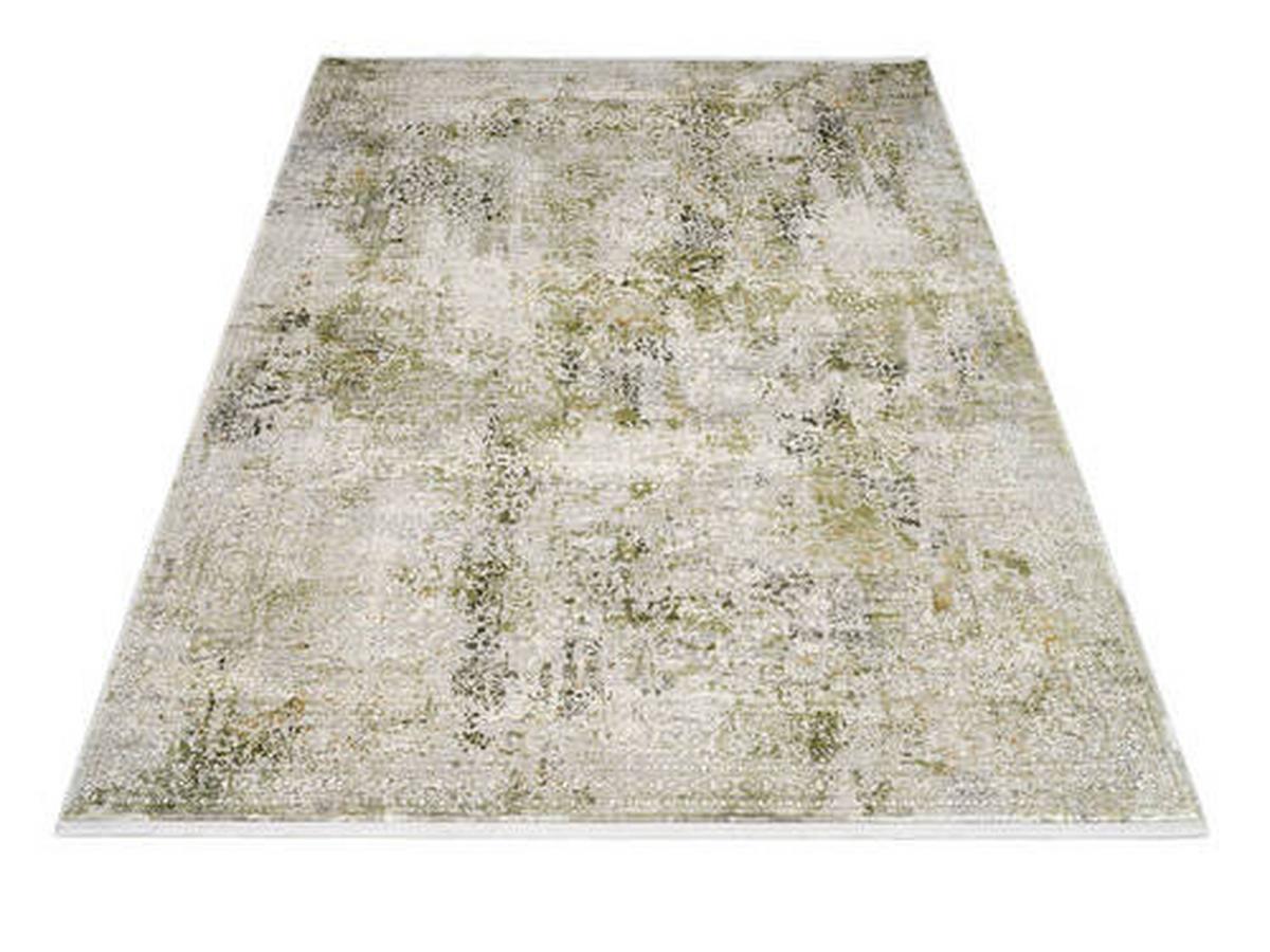 Webteppich Avignon Grau/grün 67x130 Cm - Grau/Grün, Design, Textil (67/130cm) - Dieter Knoll
