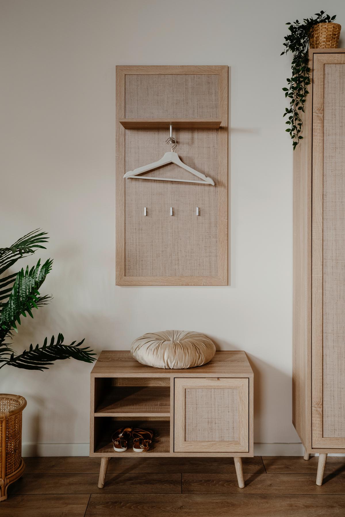 Garderobenpaneel Bali Eiche Dekor Mit Hutablage B: 55 Cm - Eichefarben, Basics, Holzwerkstoff (55/110/30cm) - MID.YOU