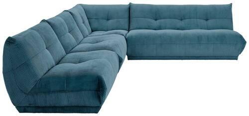 Ecksofa Giselle Petrol S: 315x285 Cm - Petrol, Trend, Textil (315/285cm) - Livetastic