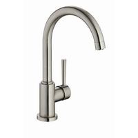 Küchenarmatur Cornwall Edelst. Schwenkbar Niederdruck - Edelstahlfarben, LIFESTYLE, Kunststoff/Metall (34cm) - Schütte