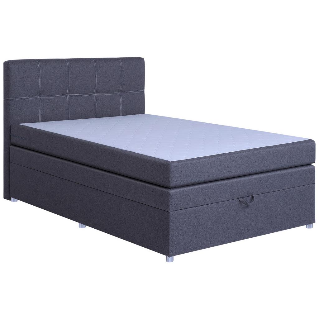 Boxspringbett Royal 140x200 Dunkelgrau