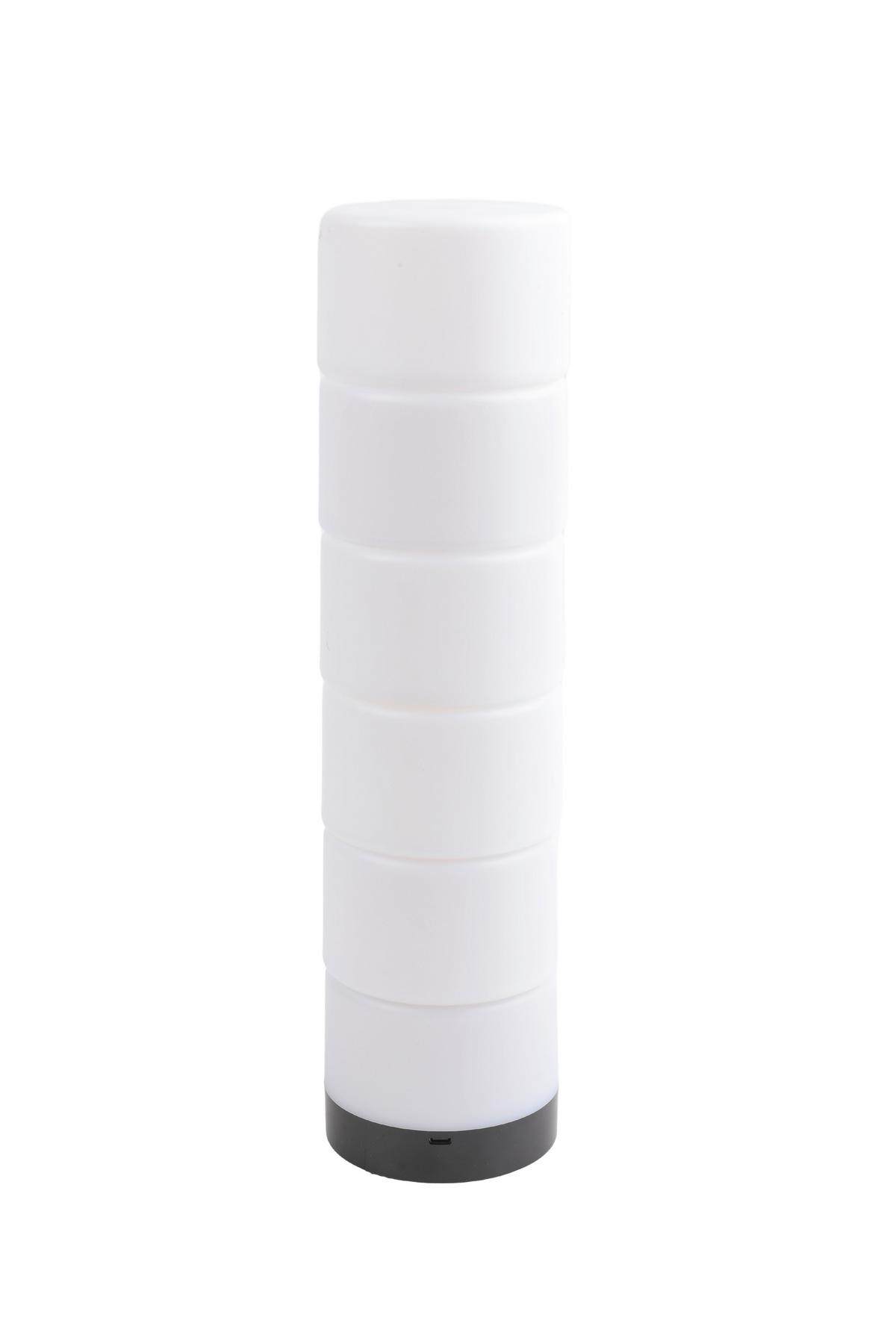 Led-dekoleuchte Charlie - Schwarz/Weiß, KONVENTIONELL, Kunststoff (10/39cm) - Luca Bessoni