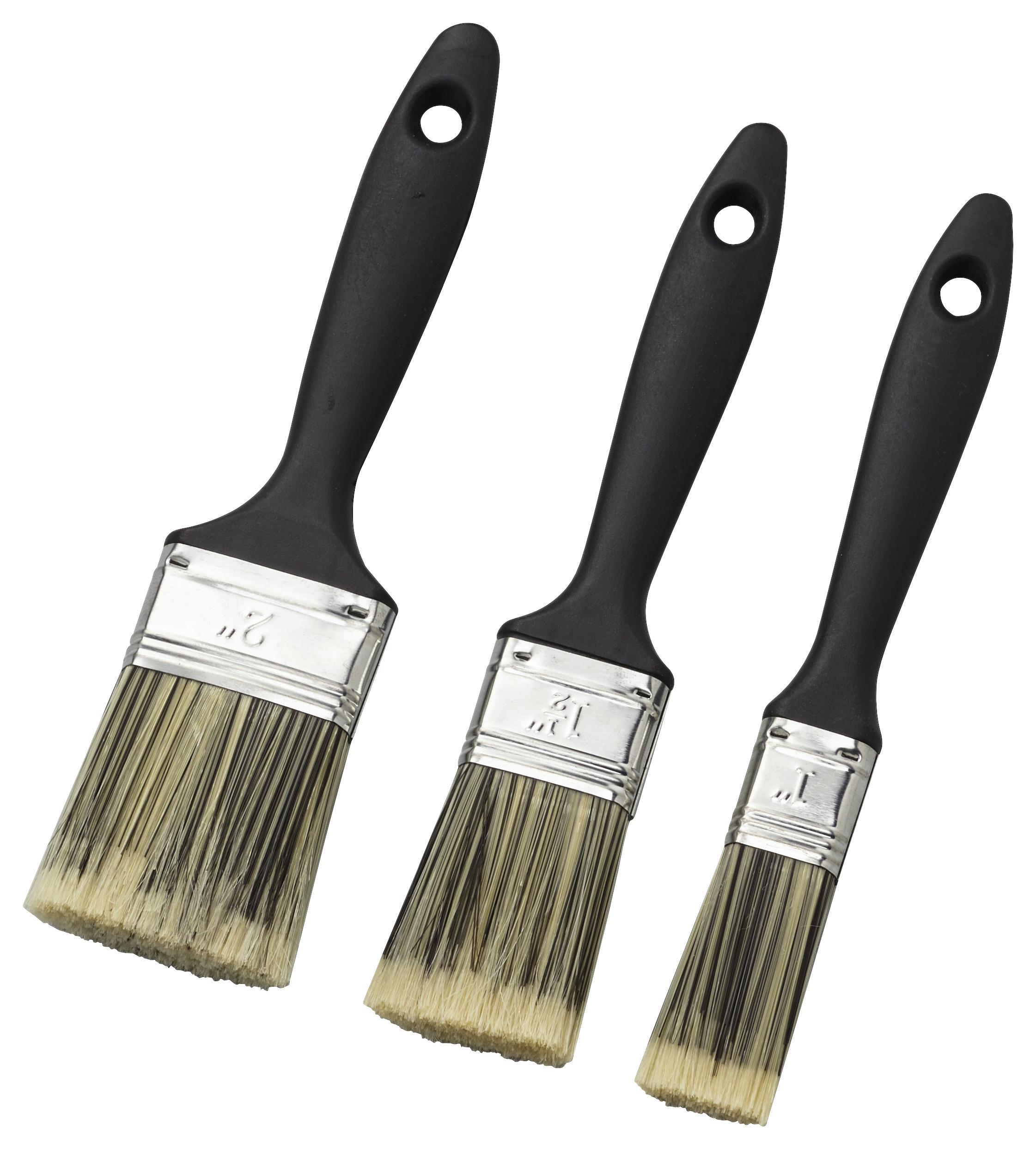 Pinselset Eco Black 3-teilig - Basics, Kunststoff (28,5/15/1,5cm) - Gebol