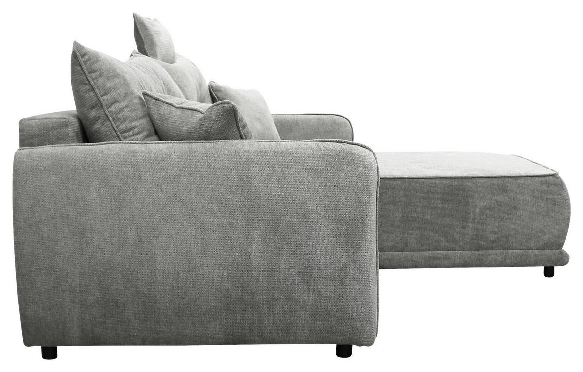 Ecksofa Fresh Grau 264x195 cm - Beige/Schwarz, Design, Textil (264/195cm) - MID.YOU
