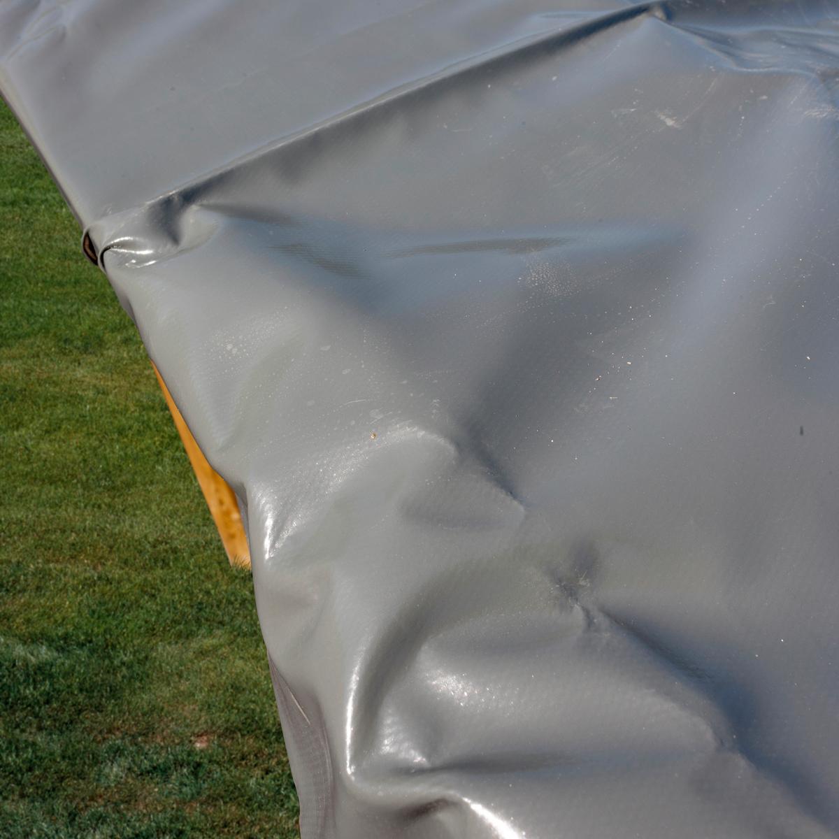 Poolabdeckplane Winterabdeckplane - Grau, KONVENTIONELL, Kunststoff (496/893cm) - Gre