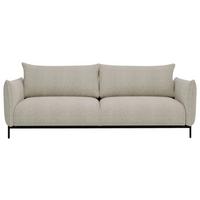Bueno Creme B: 223 Cm - Creme/Schwarz, Design, Textil (223/96/95cm) - Livetastic