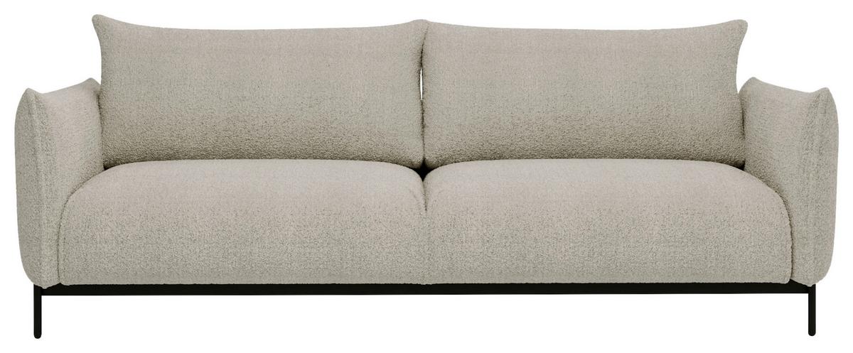 Bueno Creme B: 223 Cm - Creme/Schwarz, Design, Textil (223/96/95cm) - Livetastic