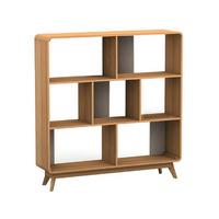 Regal Cassie Eichefarben 122 Cm - Eichefarben/Weiß, Design, Holzwerkstoff (122/126/29cm) - MID.YOU