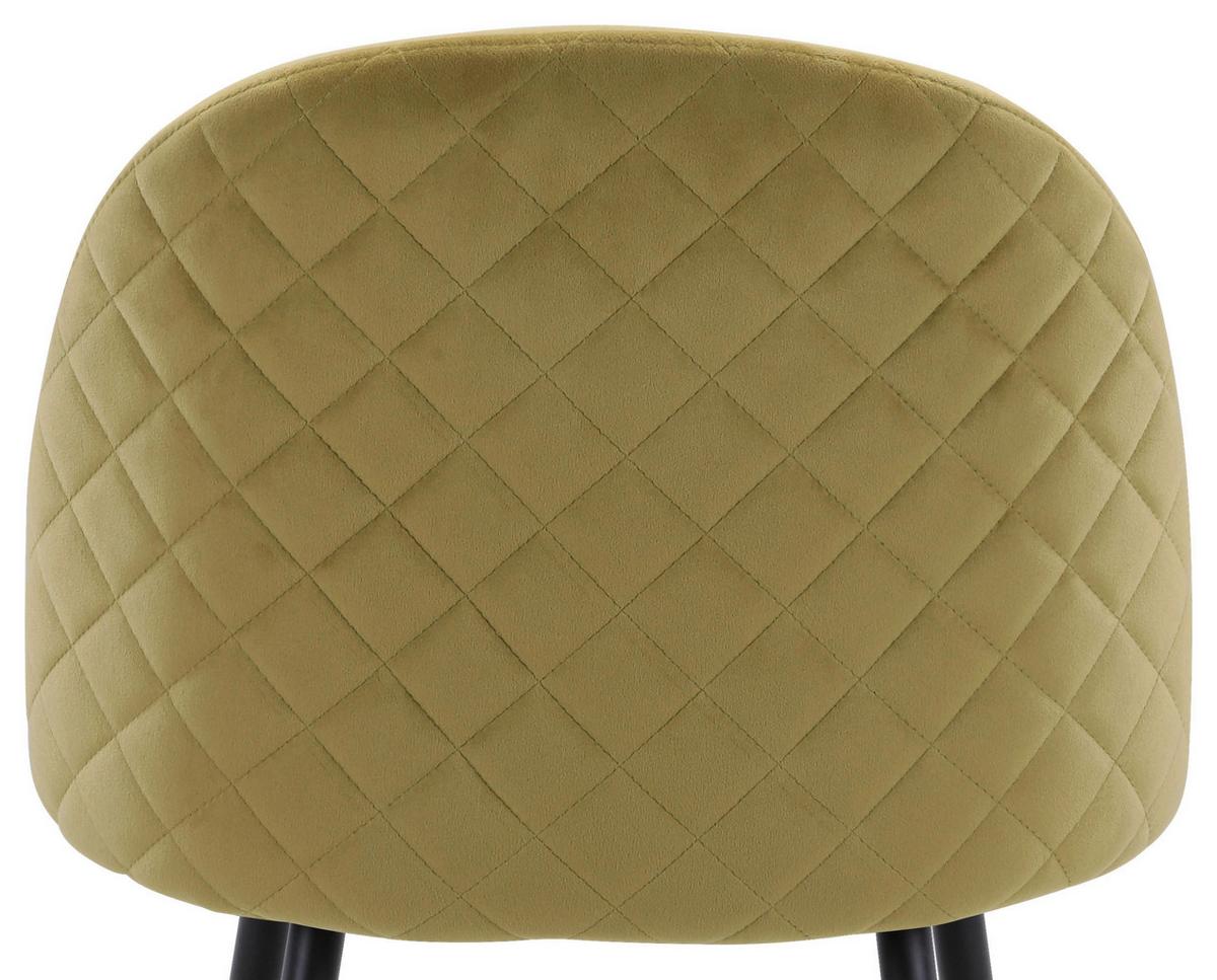 Kárpitozott Szék Torres - sötétsárga/fekete, Modern, textil/fa (51/79/58cm) - MID.YOU